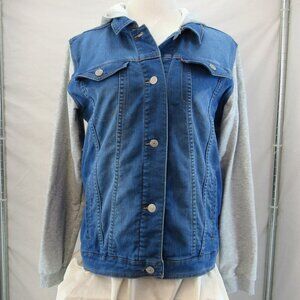 Levi Strauss & Co Youth Blue Jean Jacket and Gray Hoodie Set Size XL (13-15 Yrs)